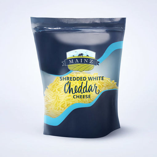 Picture of Shredded white cheddar - 1KG